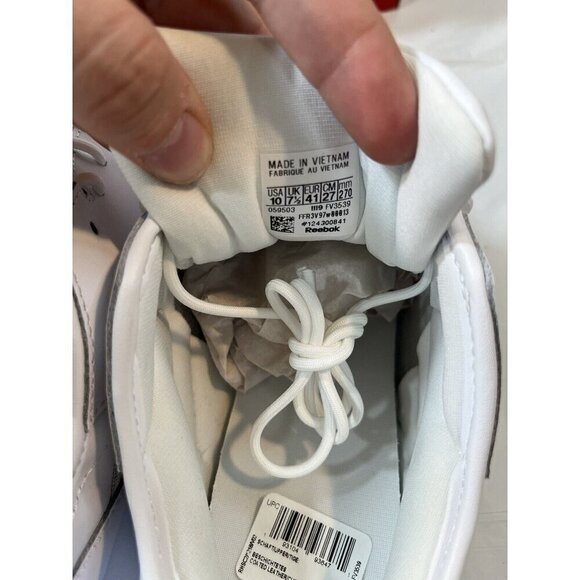 Reebok Classic Leather Ree Dux 'White Grey' FV3539 Woman’s Size 10 New - Picture 12 of 12